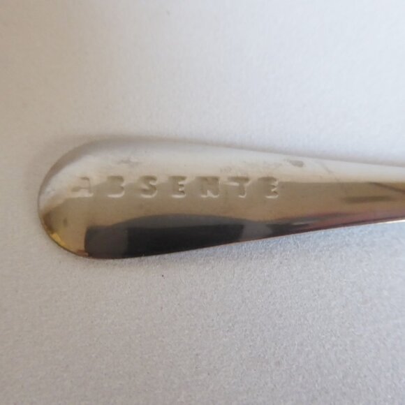 ABSENTE BRAND ABSINTHE SILVER METAL COCKTAIL BAR SPOON (NEW) - Picture 5 of 8
